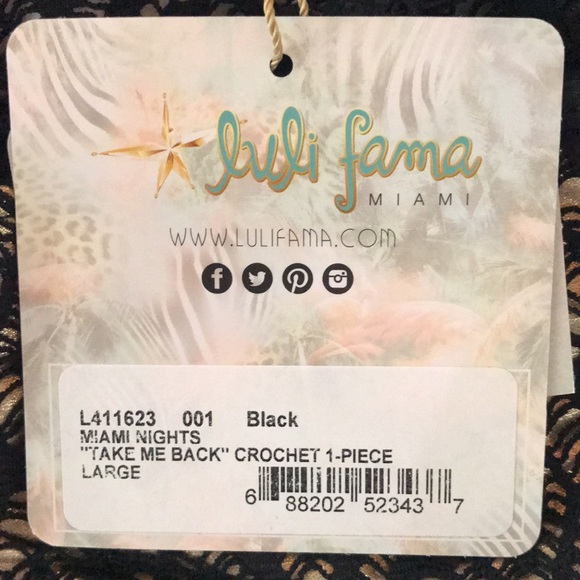 Luli Fama Take Me Back Crochet One Piece - Picture 16 of 16